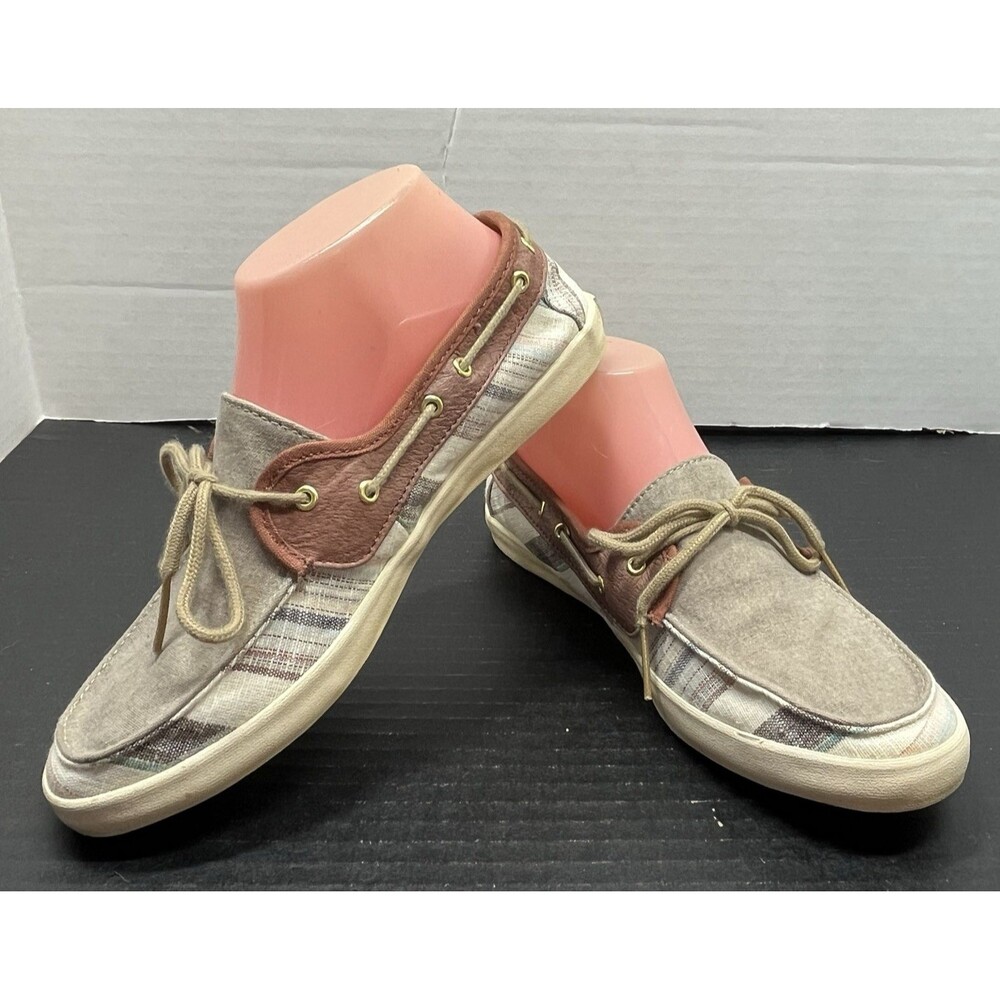 Vans Off The Wall Womens Sz 7 Chauffette Sneakers Shoes Multi VN-0SE9DST Lace Up